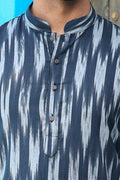 MLS Cotton Ikat Printed Kurta