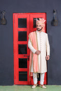 MLS SILK BLEND EMBROIDERED SHERWANI