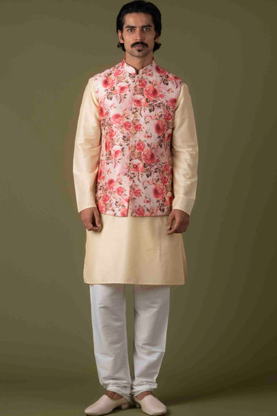 MLS Printed Nehru Jacket