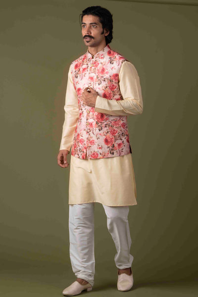 MLS Printed Nehru Jacket