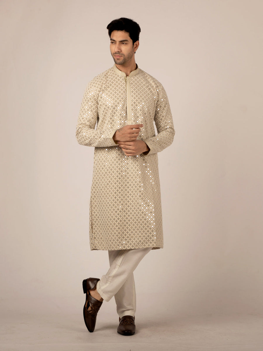 MLS Chikan Cotton Kurta PAJAMA