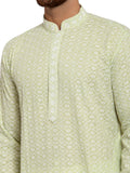 MLS Cotton Chikan Kurta