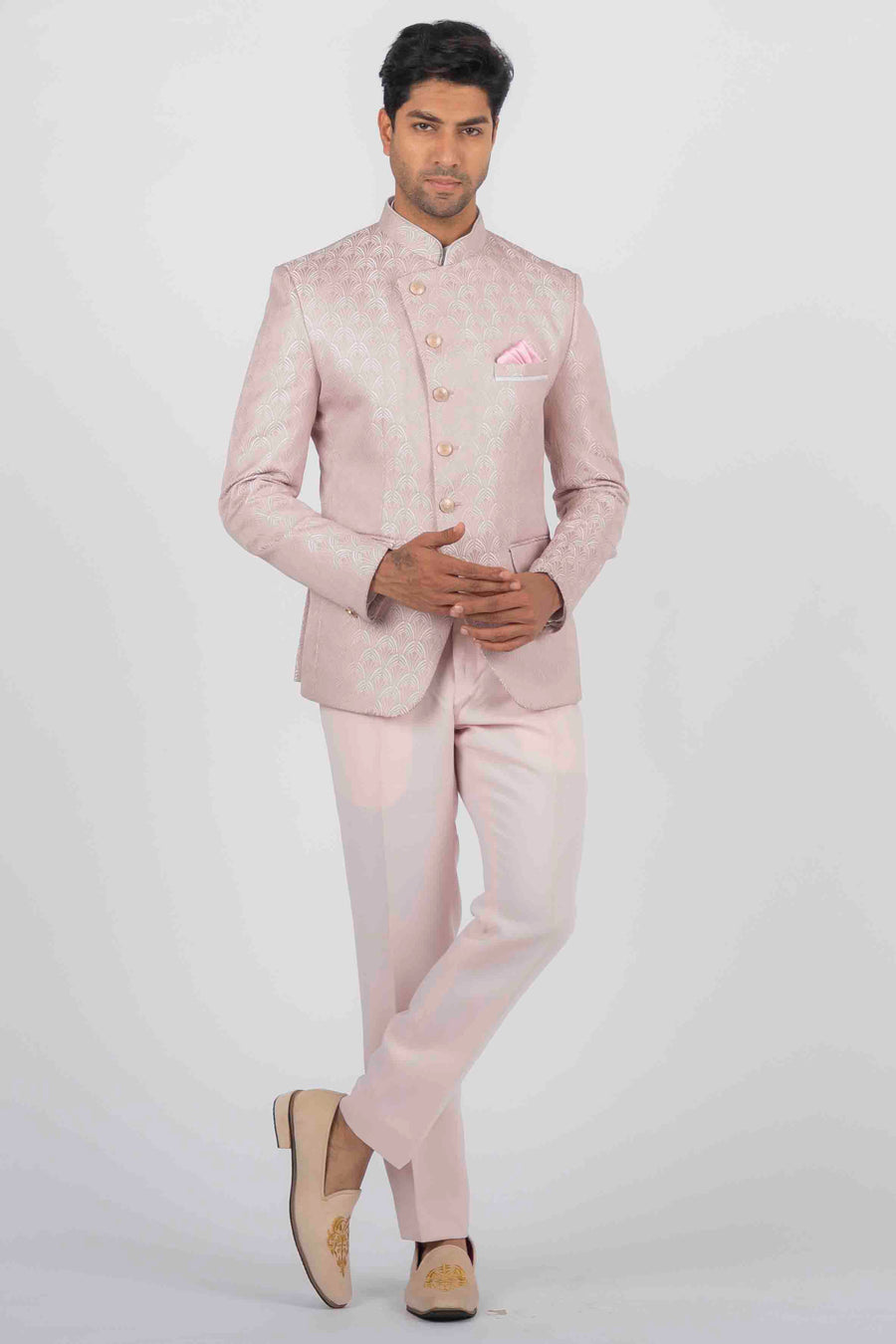 MLS Printed Jodhpuri Suit