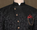 MLS Weaved Angrakha Bandhgala Suit