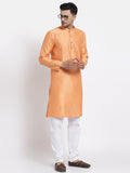 Dupion Silk Plain Kurta